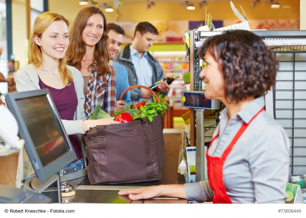 Personenzählung / Warteschlangenzählung Supermarkt